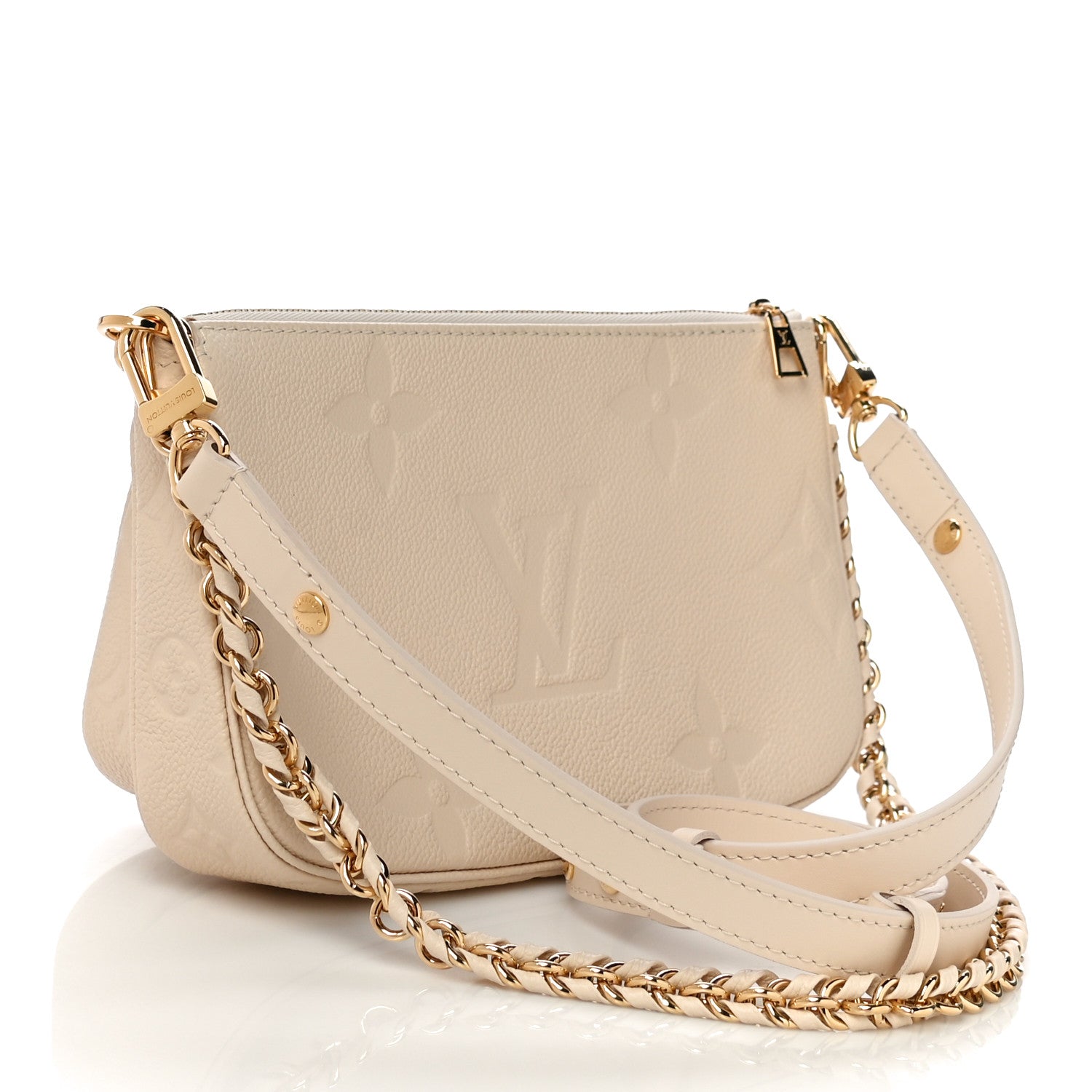 Louis Vuitton Empreinte Monogram Giant Multi Pochette Accessories Cream 3 of 13