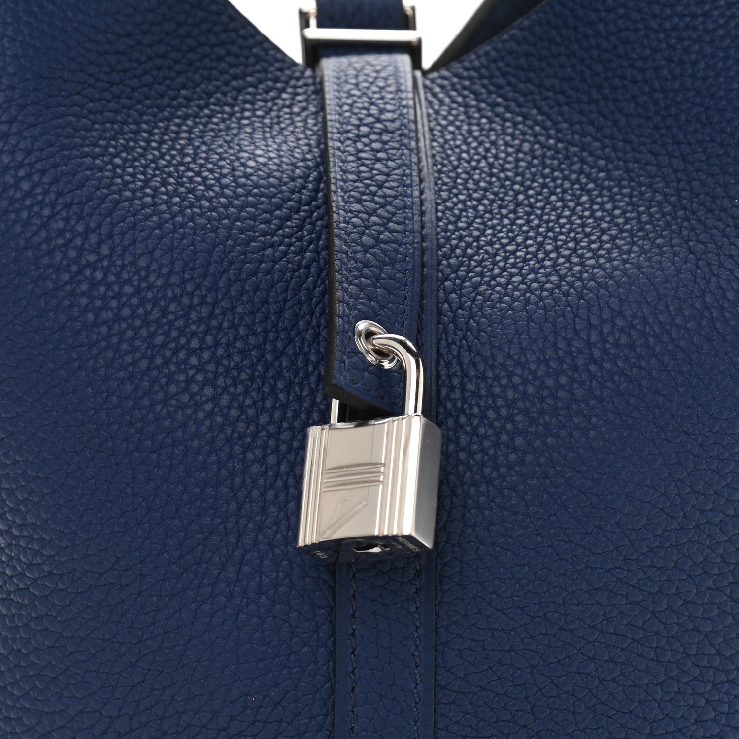 Hermes Taurillon Clemence Picotin Lock 18 PM Bleu Saphir 8 of 10