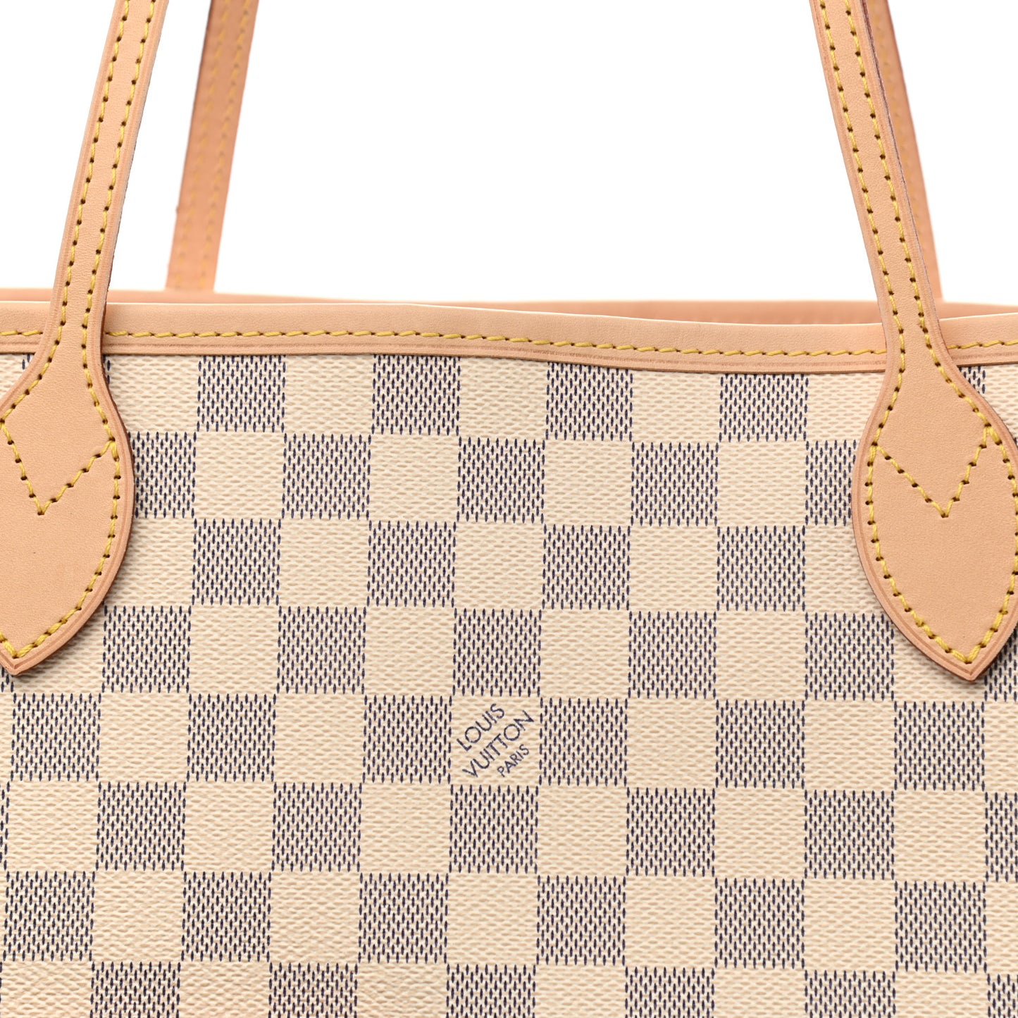 Damier Azur Neo Neverfull MM Rose Ballerine