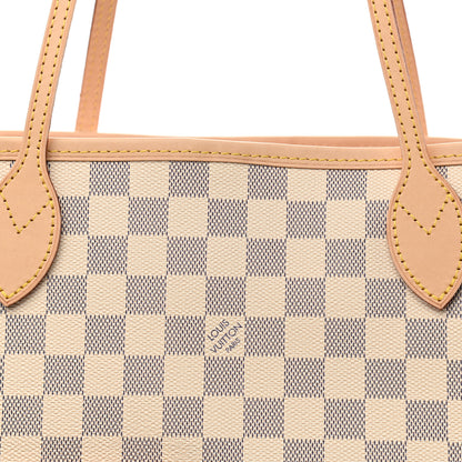 Louis Vuitton Damier Azur Neo Neverfull MM Rose Ballerine 9 of 11