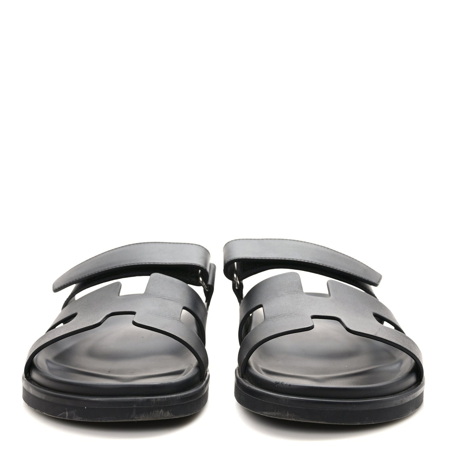 Calfskin Womens Chypre Sandals 39.5 Black