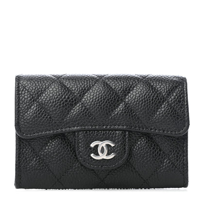 Chanel Caviar Quilted Flap Card Holder Black 1 of 9