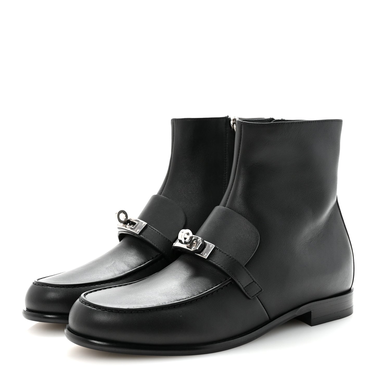 Calfskin Kelsey Ankle Boots 38.5 Black