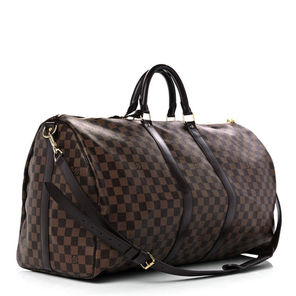 Louis Vuitton Damier Ebene Keepall Bandouliere 55 2 of 8