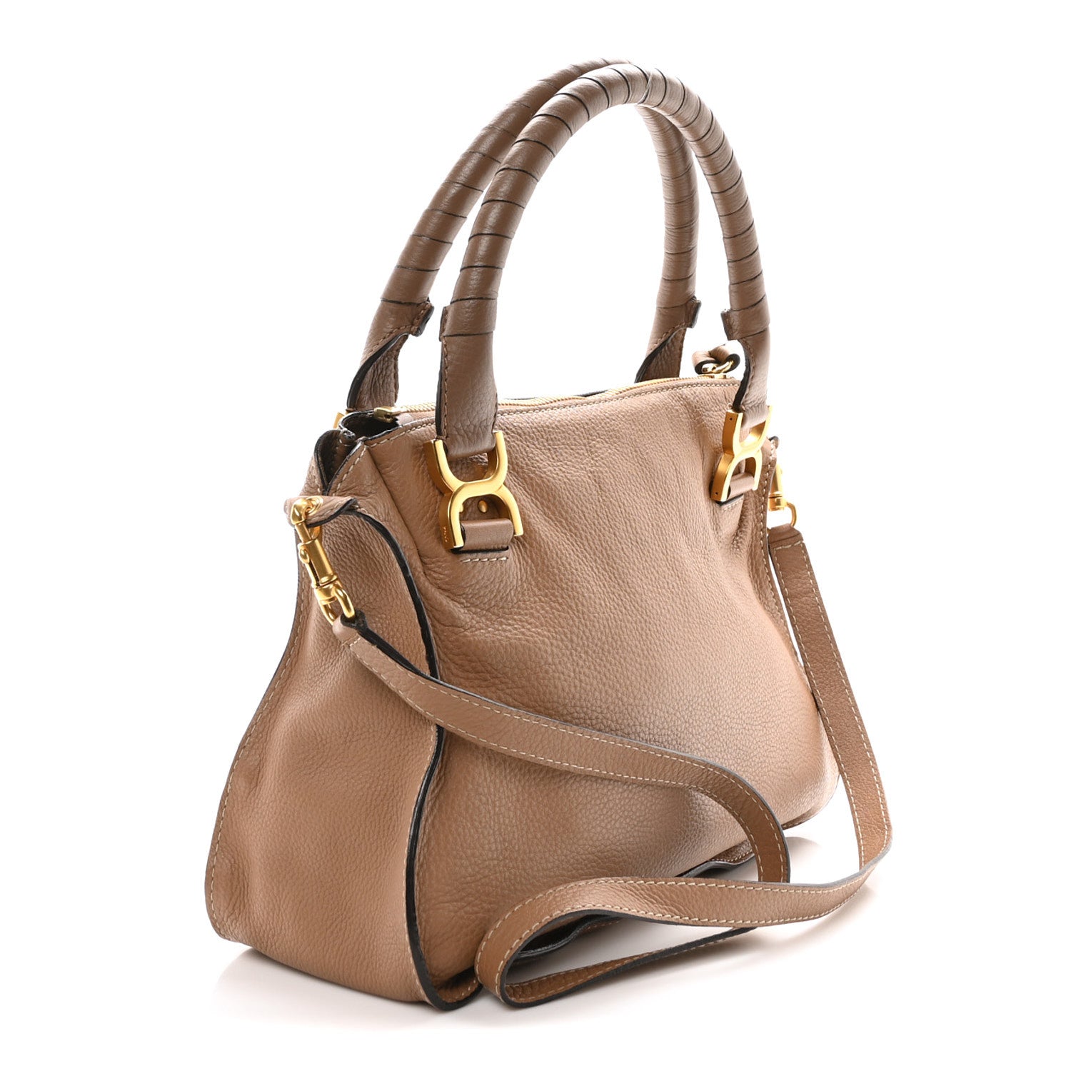 Chloe Calfskin Medium Marcie Satchel Nut 3 of 9