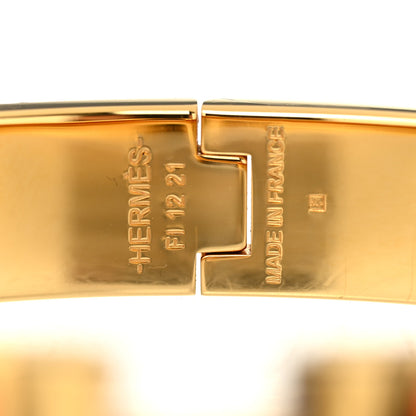 Hermes Enamel Narrow Clic Clac H Bracelet GM Orange 4 of 5
