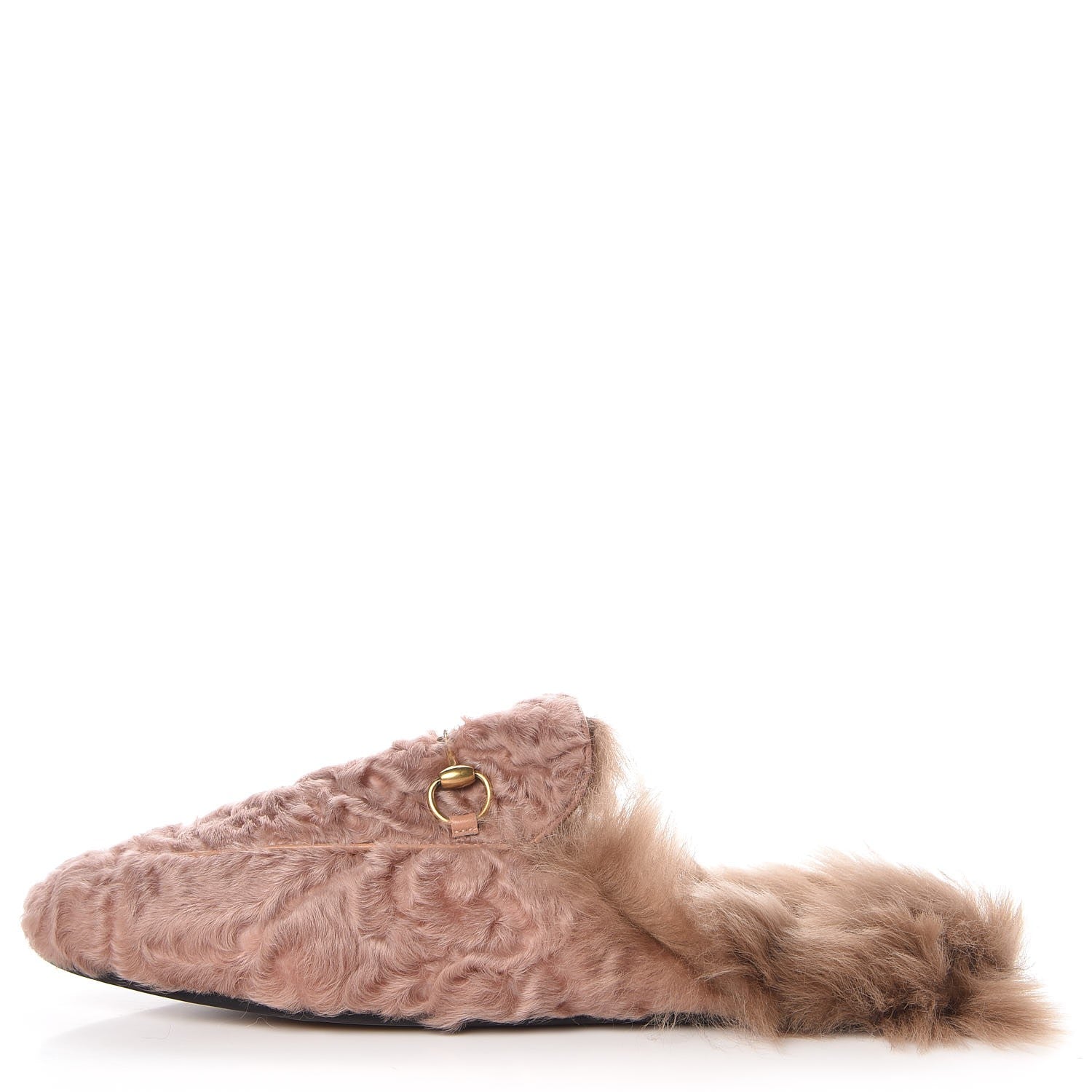 Gucci Shearling Princetown Slippers 40.5 Pink 1 of 8
