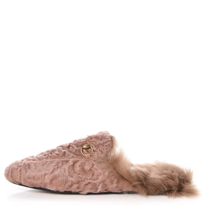 Gucci Shearling Princetown Slippers 40.5 Pink 1 of 8