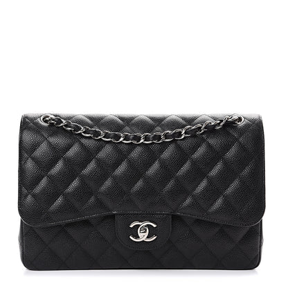 Chanel Caviar Quilted Jumbo Double Flap Black 1 of 9