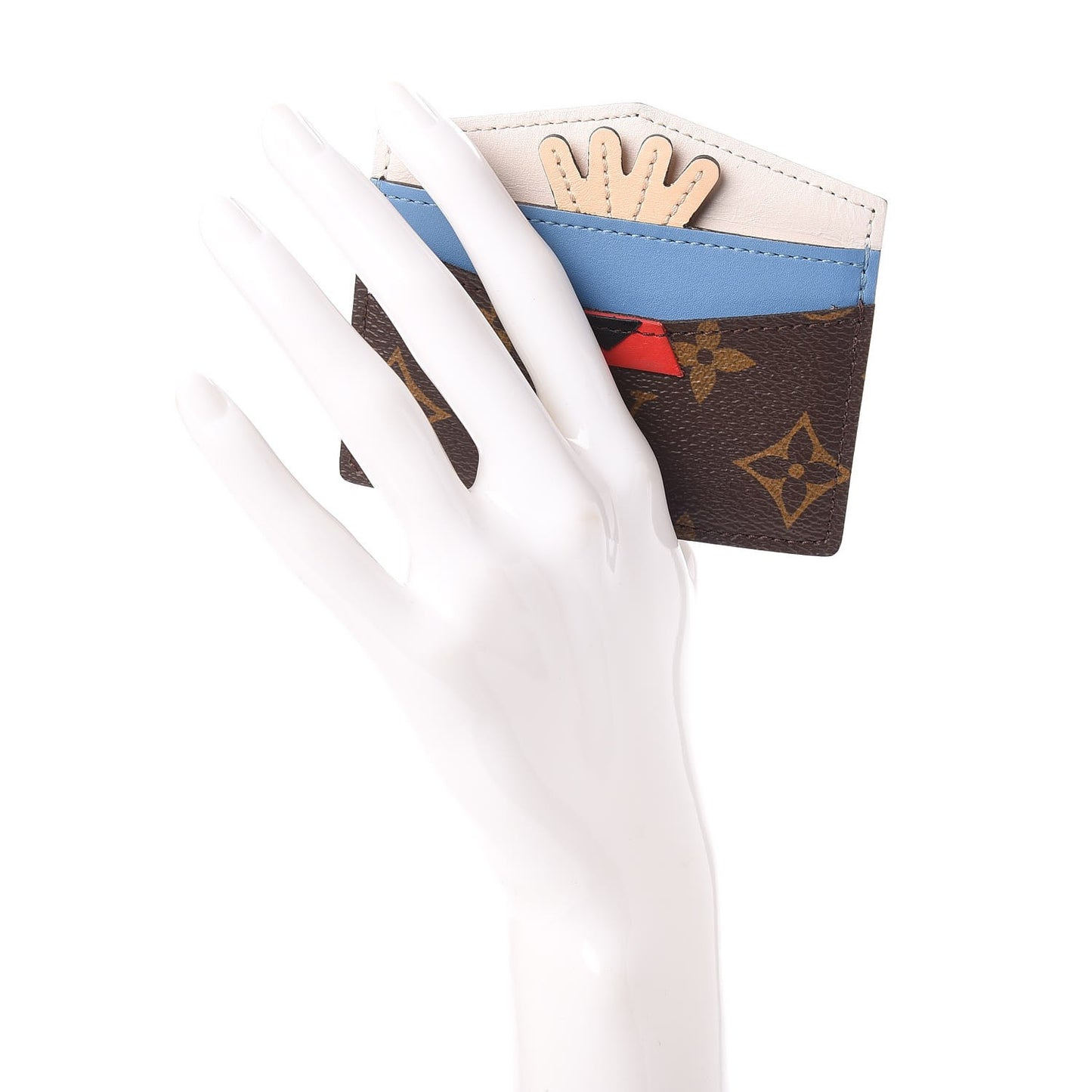 Monogram Tribal Mask Card Holder