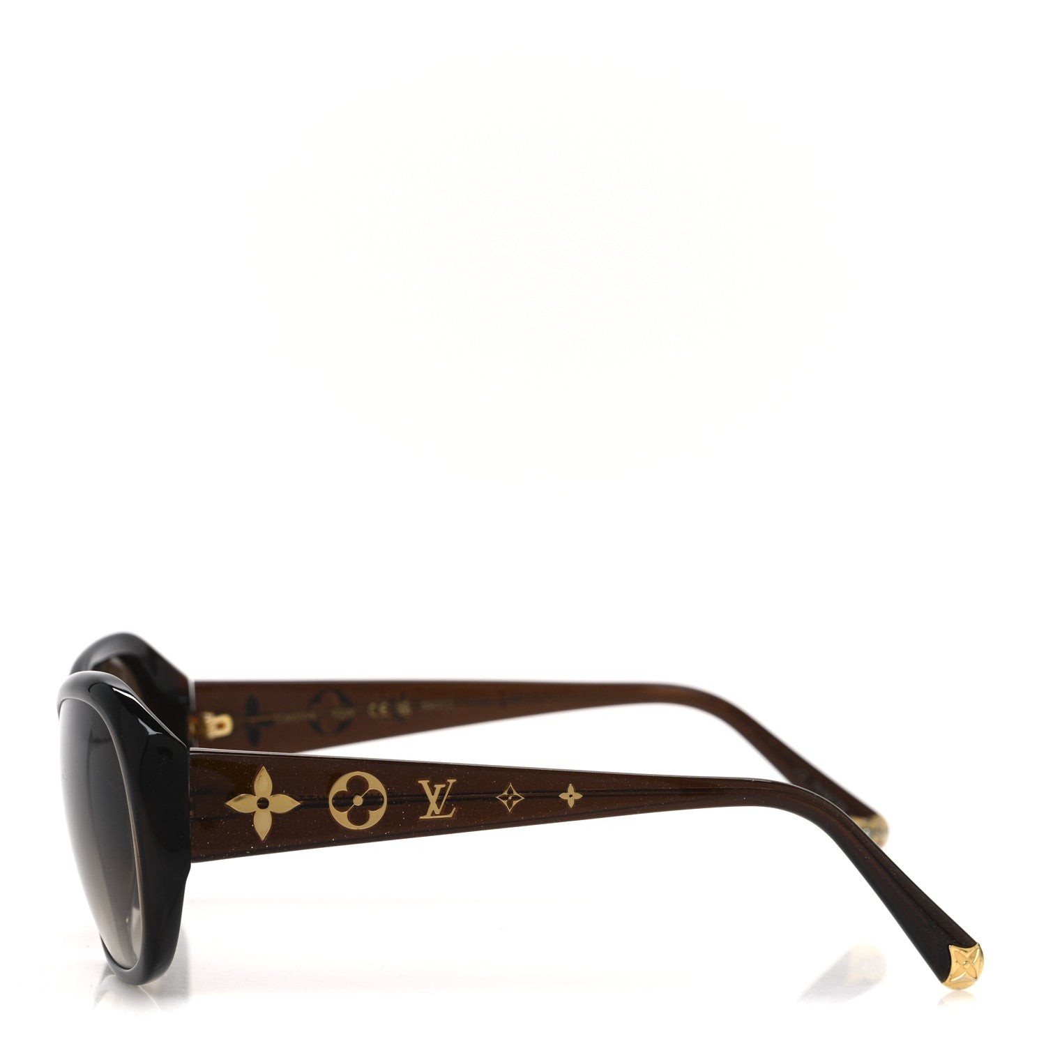Louis Vuitton Acetate Obsession GM Sunglasses Z0459W Brown Glitter 3 of 8