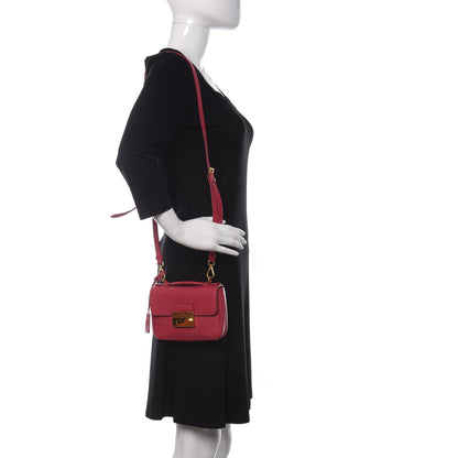 Prada Saffiano Lux Mini Sound Crossbody Ametista 2 of 11