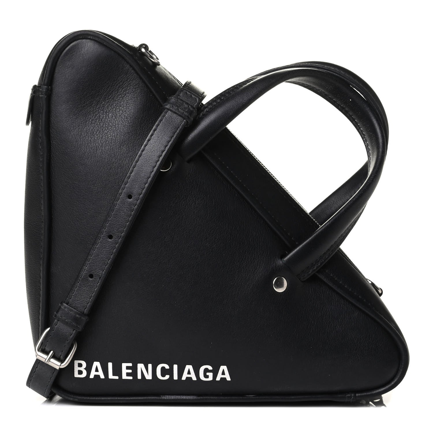 Balenciaga Calfskin XS Triangle Duffle Black 1 of 7