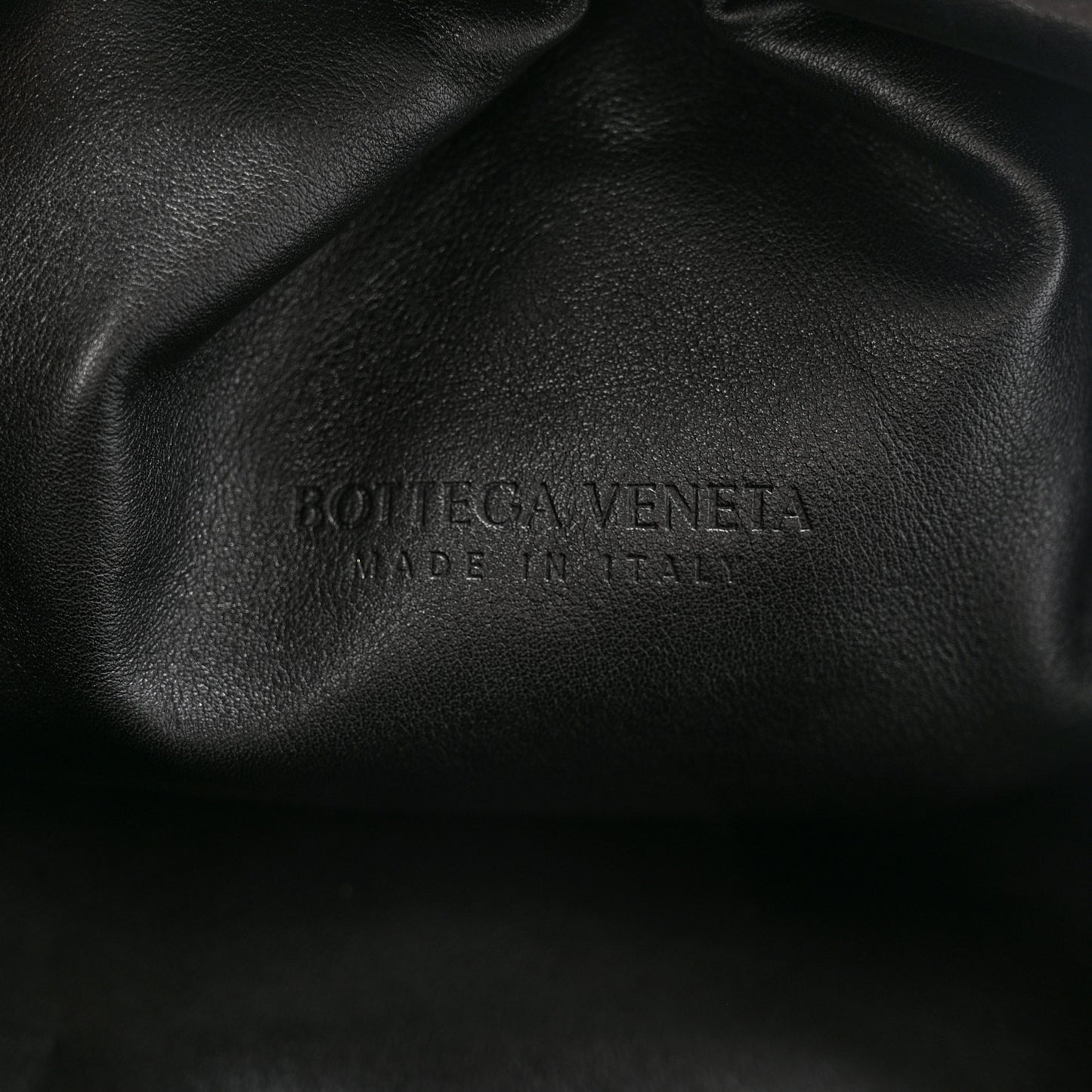 Smooth Butter Calf The Pouch Oversized Clutch Black