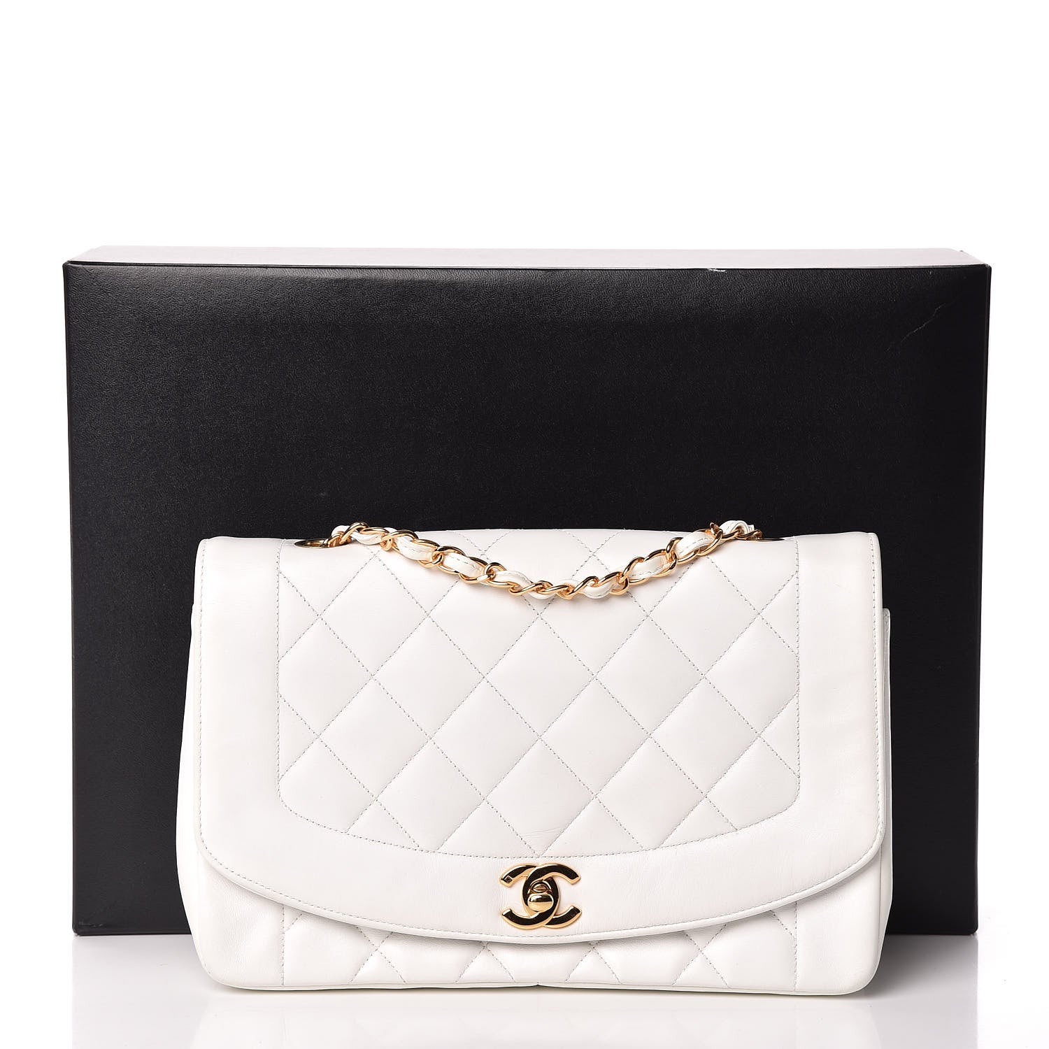 Chanel Lambskin Quilted Medium Single Flap White 13 of 13