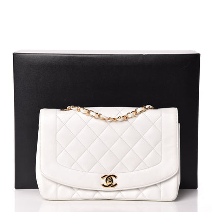 Chanel Lambskin Quilted Medium Single Flap White 13 of 13