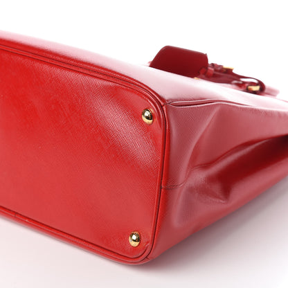 Prada Saffiano Vernice Parabole Tote Rosso 7 of 11