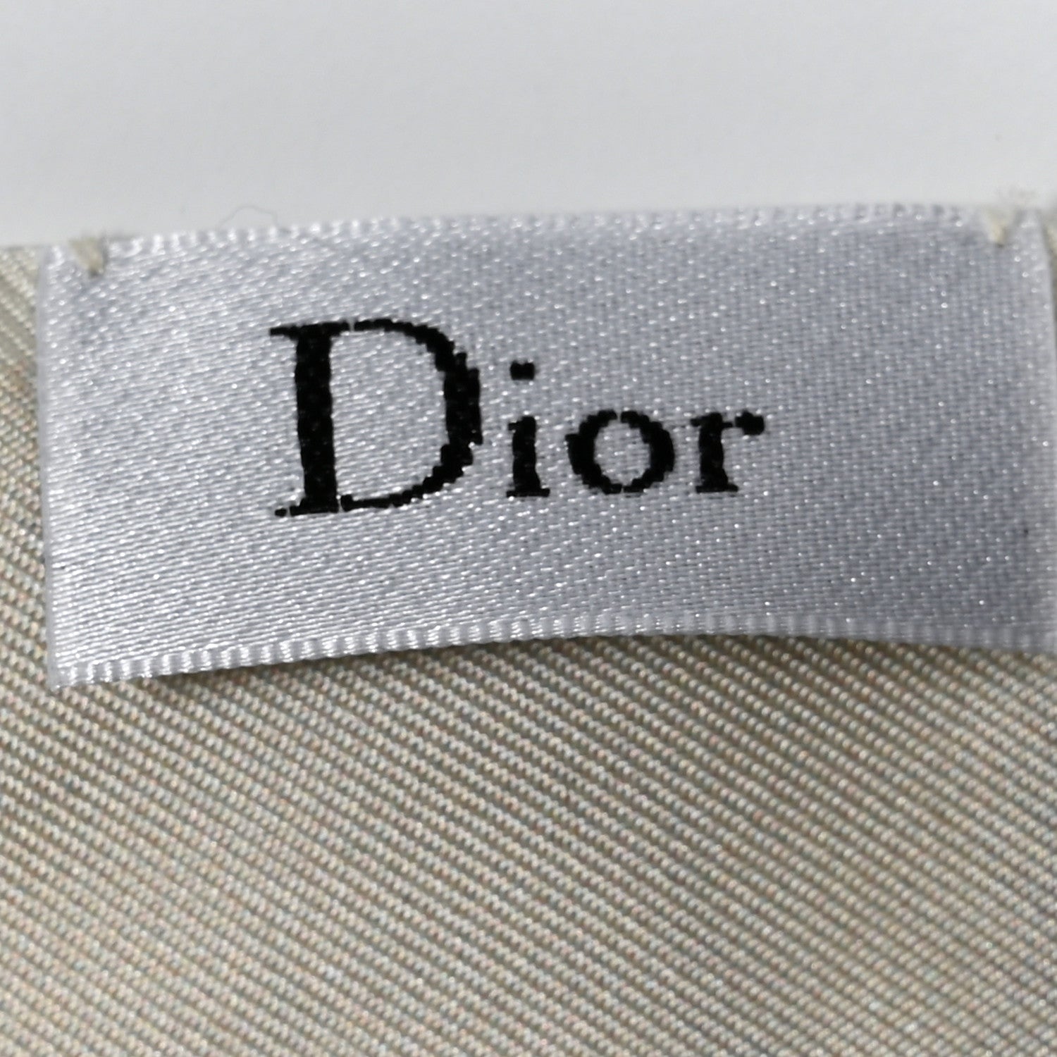 Christian Dior Silk ABCDior Mitzah "A" Scarf Off White Off White 2 of 4