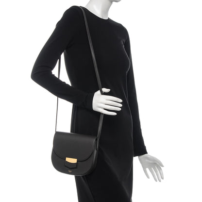 Celine Baby Grained Calfskin Small Trotteur Dark Taupe 2 of 10