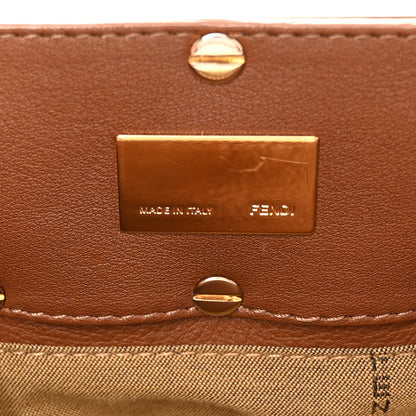 Fendi Crinkled Lambskin Small Mia Tote Camel 7 of 11