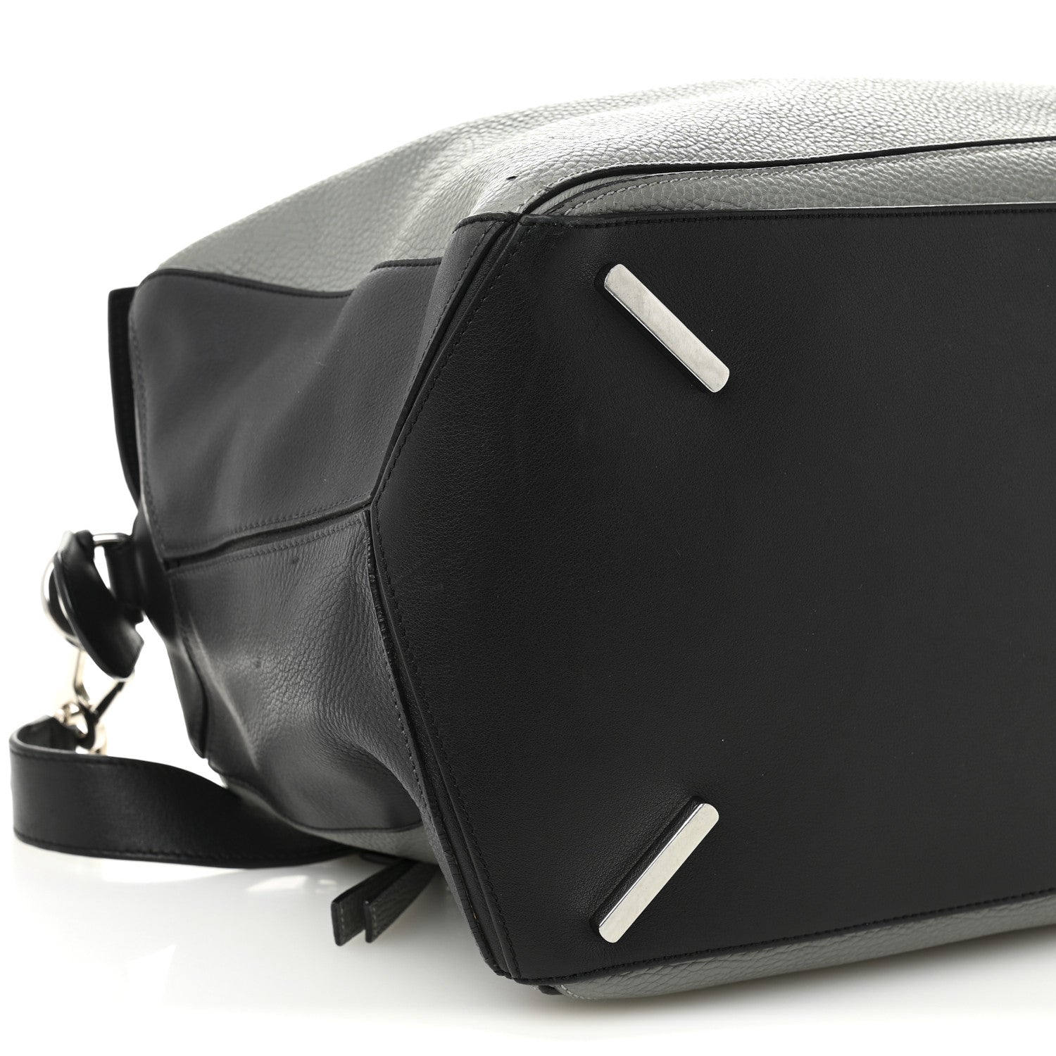 Loewe Calfskin XL Puzzle Bag Grey Black 8 of 10