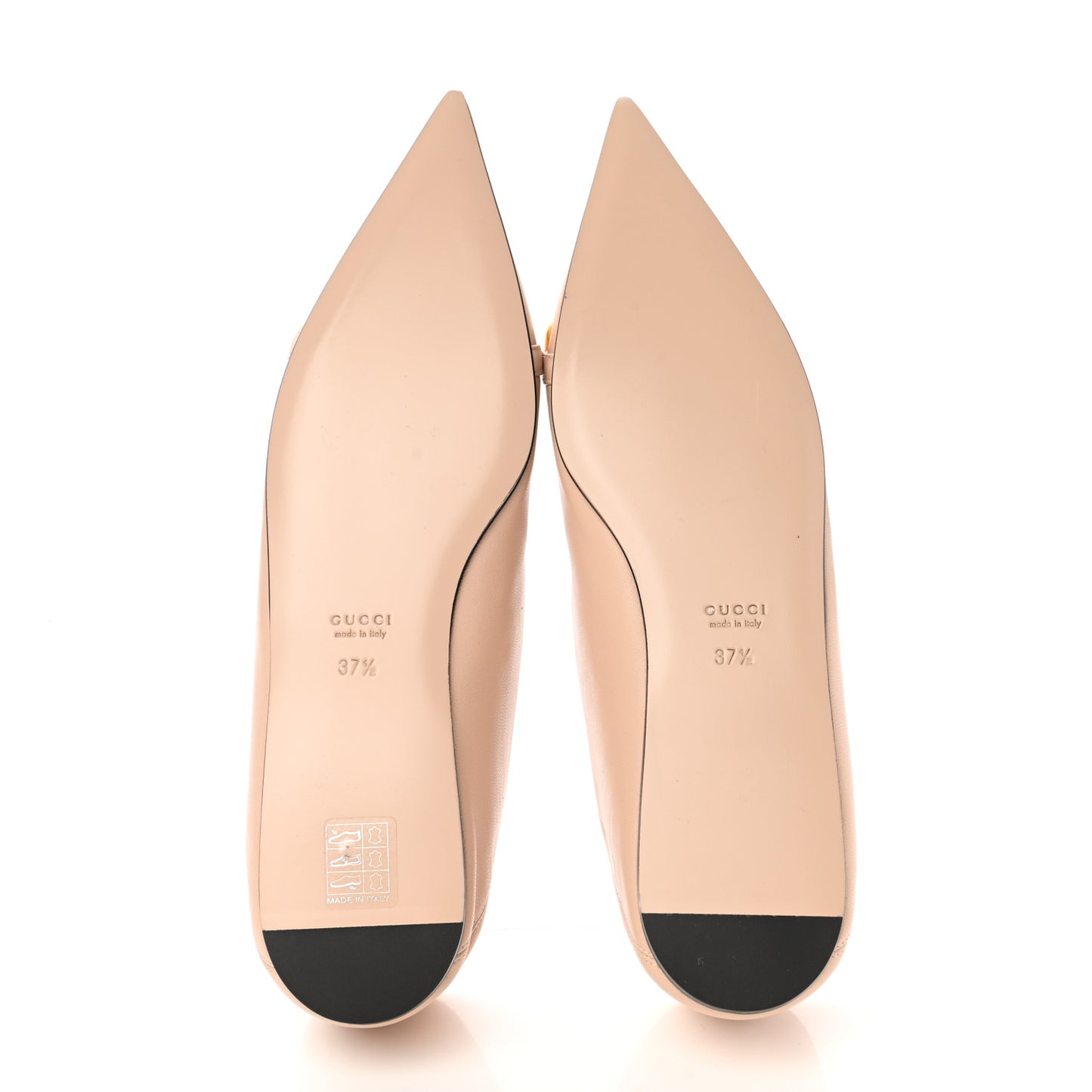 Nappa Lumiere Deva Horsebit Chain Embellished Flats 37.5 Skin Rose