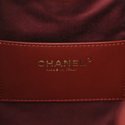 Chanel Caviar Quilted Small Chanel 25 Handbag Burgundy 7 of 11