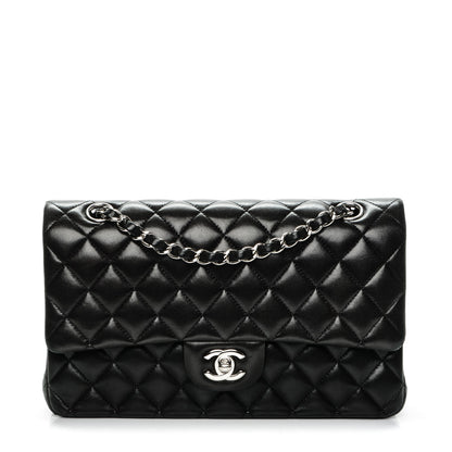 Chanel Lambskin Quilted Medium Double Flap Black 1 of 7