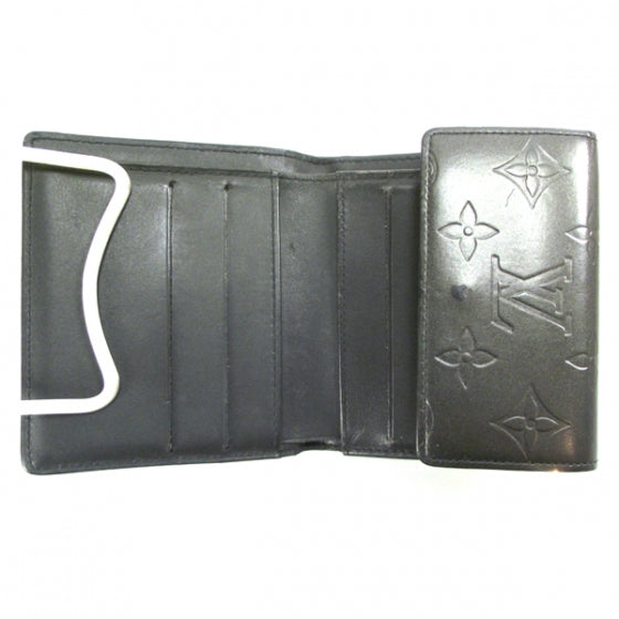 Mat Monogram Elise Wallet Black