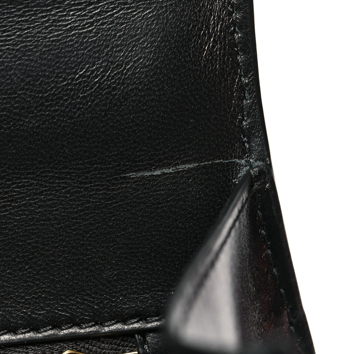 Shiny Box Calfskin Small Hourglass Top Handle Bag Black