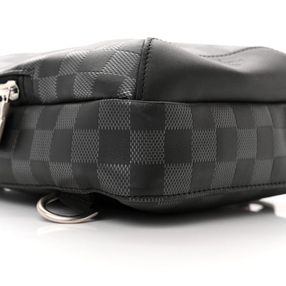 Louis Vuitton Damier Infini Avenue Sling Bag Onyx Silver 9 of 10