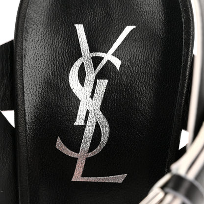 Saint Laurent Calfskin Tribute 105 Platform Sandals 36.5 Black 8 of 11