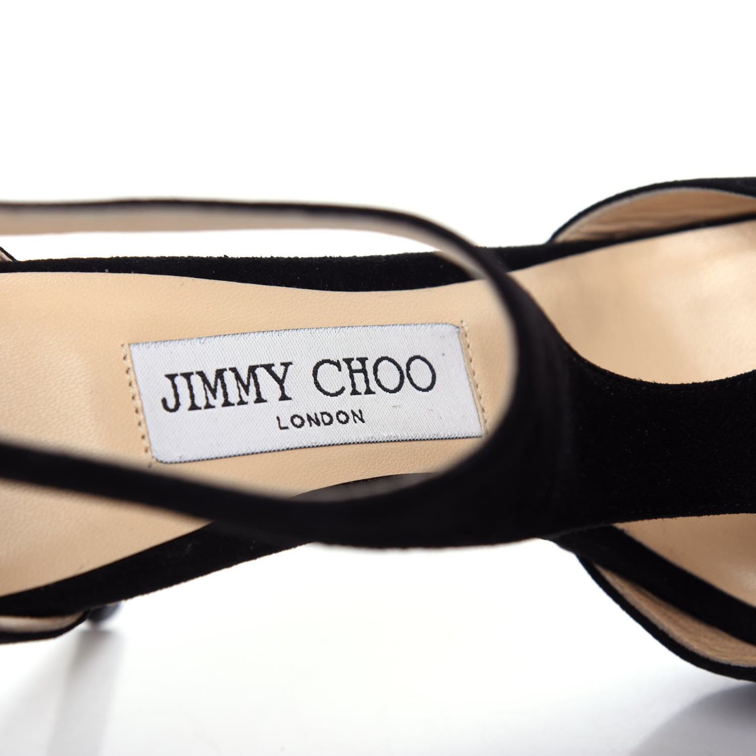 Jimmy Choo Suede Lana 100 Sandals 36.5 Black 8 of 10