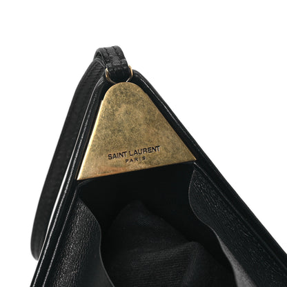 Saint Laurent Lambskin Pyramid Clutch Black 6 of 12