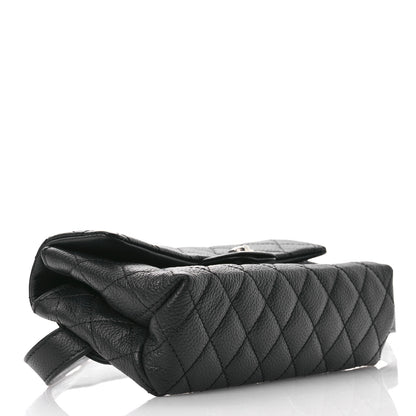 Chanel Grained Calfskin Quilted 2.55 Reissue Flap Belt Bag Clutch  Black 4 of 12