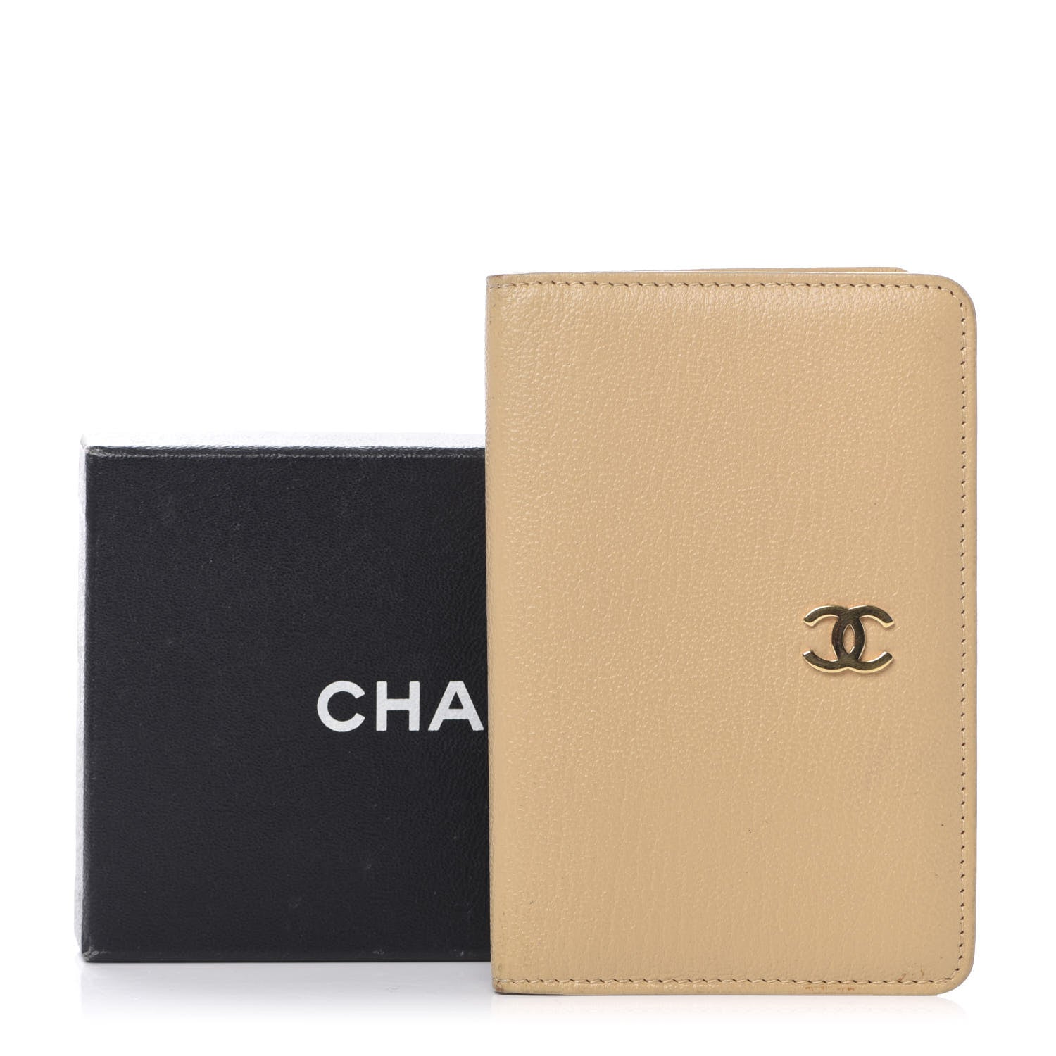 Chanel Goatskin Small Pocket Agenda Cover Beige 7 of 7