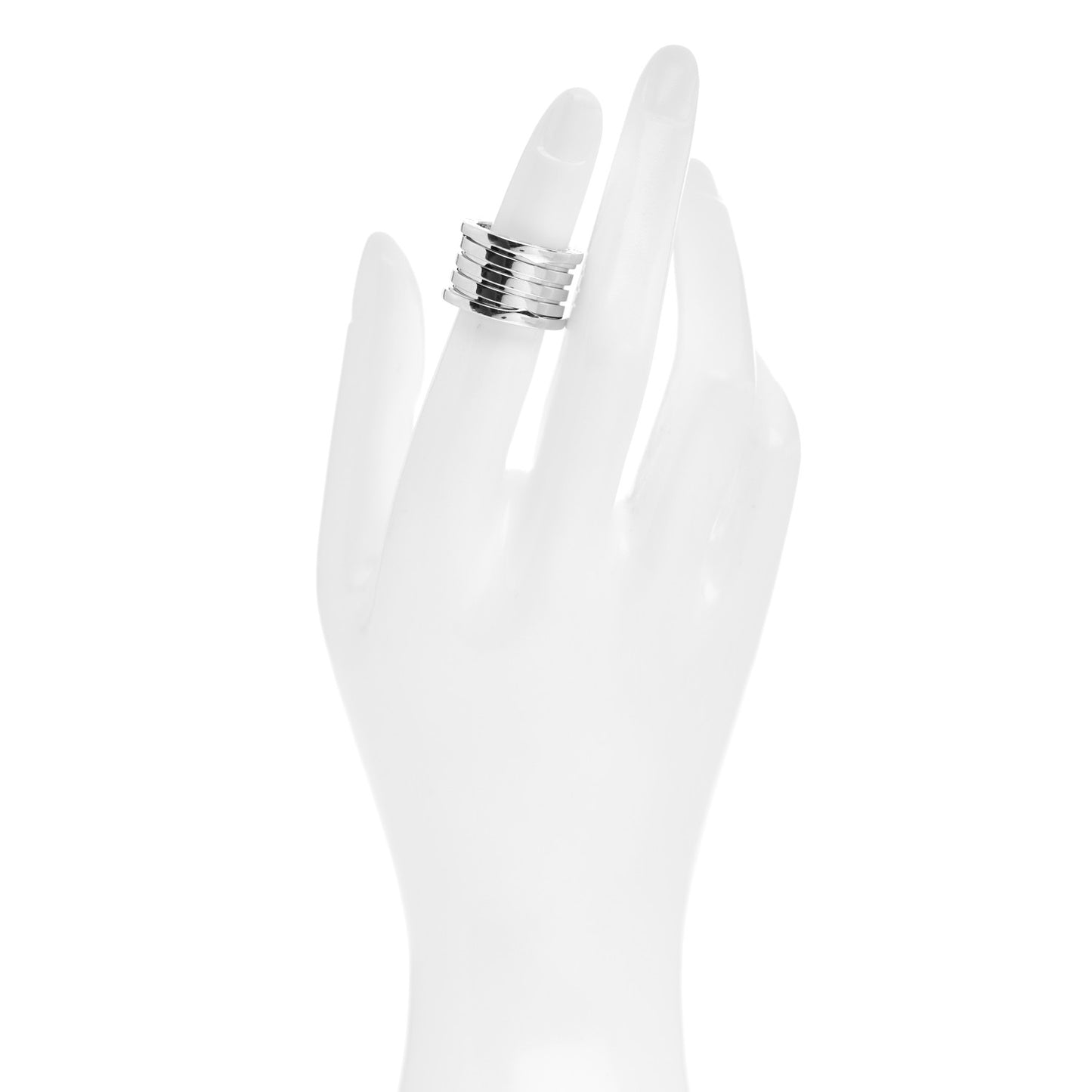18K White Gold B.Zero1 Five-Band Ring 50 5.25