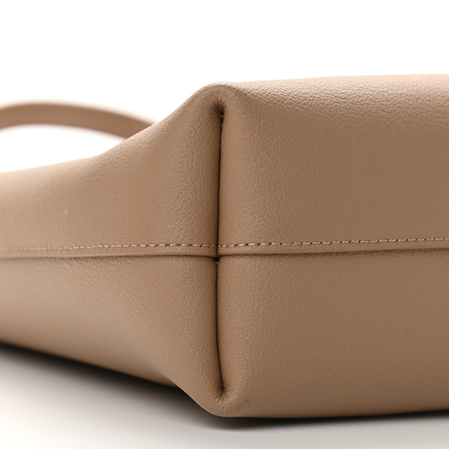 Saint Laurent Calfskin Toy Shopping Tote Dark Toffee 9 of 10