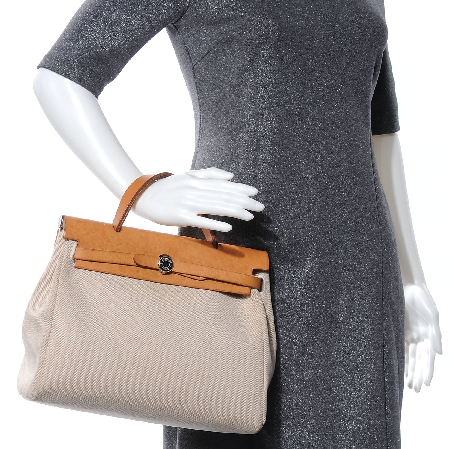 Hermes Toile HERBAG PM Natural 2 of 12