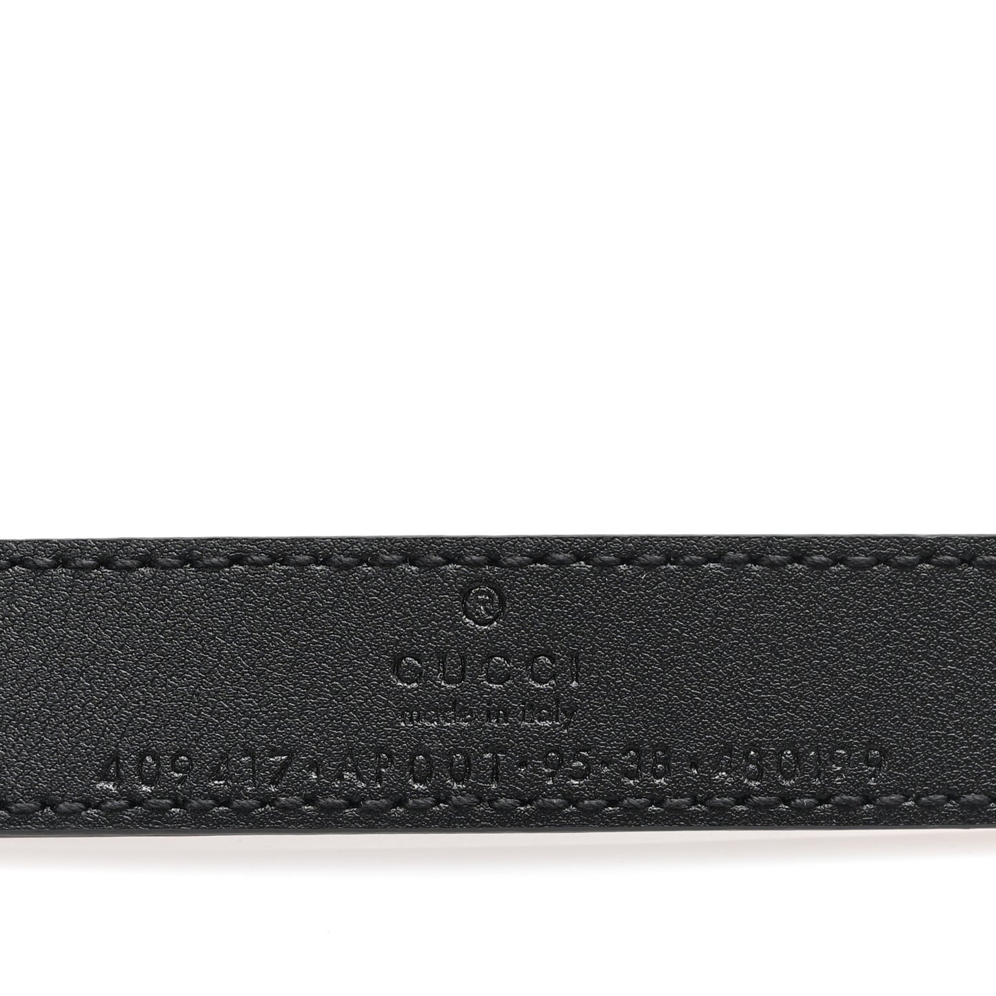 Calfskin Double G 20mm Belt 95 38 Black