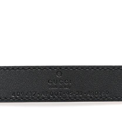Gucci Calfskin Double G 20mm Belt 95 38 Black 3 of 6