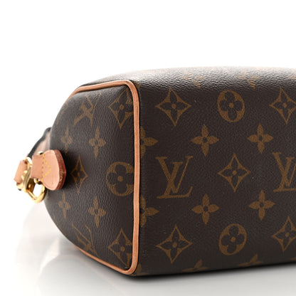 Louis Vuitton Monogram Speedy Bandouliere 20 Black 8 of 10