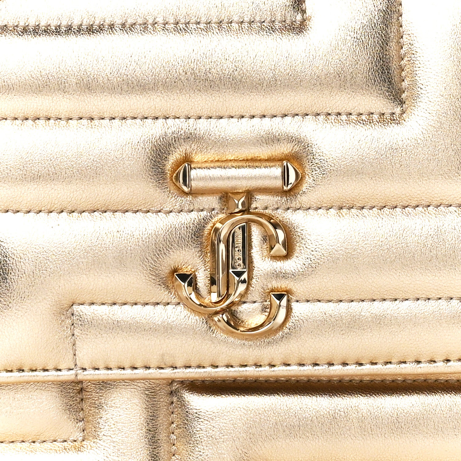 Jimmy Choo Metallic Nappa Quilted Varenne Shoulder Bag Gold 7 of 10