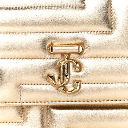 Jimmy Choo Metallic Nappa Quilted Varenne Shoulder Bag Gold 7 of 10