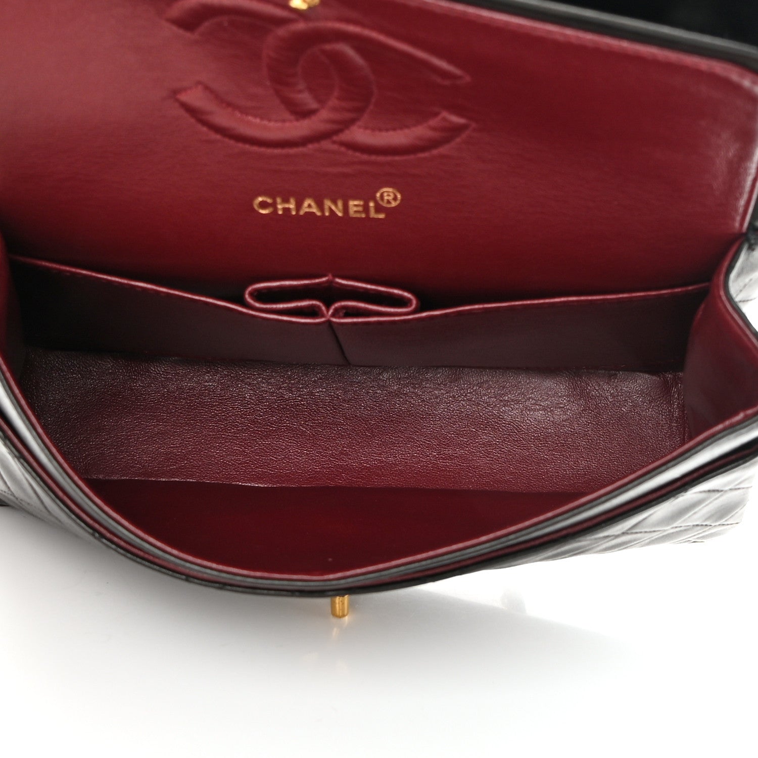 Chanel Lambskin Quilted Medium Double Flap Black 5 of 15