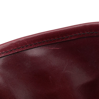 Burberry Lambskin Whipstitch Medium Tote Burgundy 12 of 15