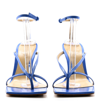 Bottega Veneta Lambskin Stretch Multi Strap 90mm Sandals 40.5 Aquarium 2 of 13