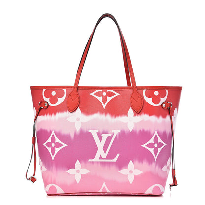 Louis Vuitton Monogram Escale Neverfull MM Rouge 3 of 13