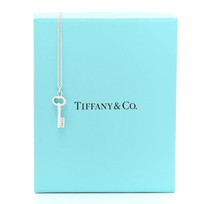 Tiffany Sterling Silver Mini Oval Key Pendant Necklace 6 of 6