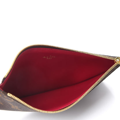 Louis Vuitton Monogram Felicie Chain Wallet Zippered Insert Fuchsia 5 of 6